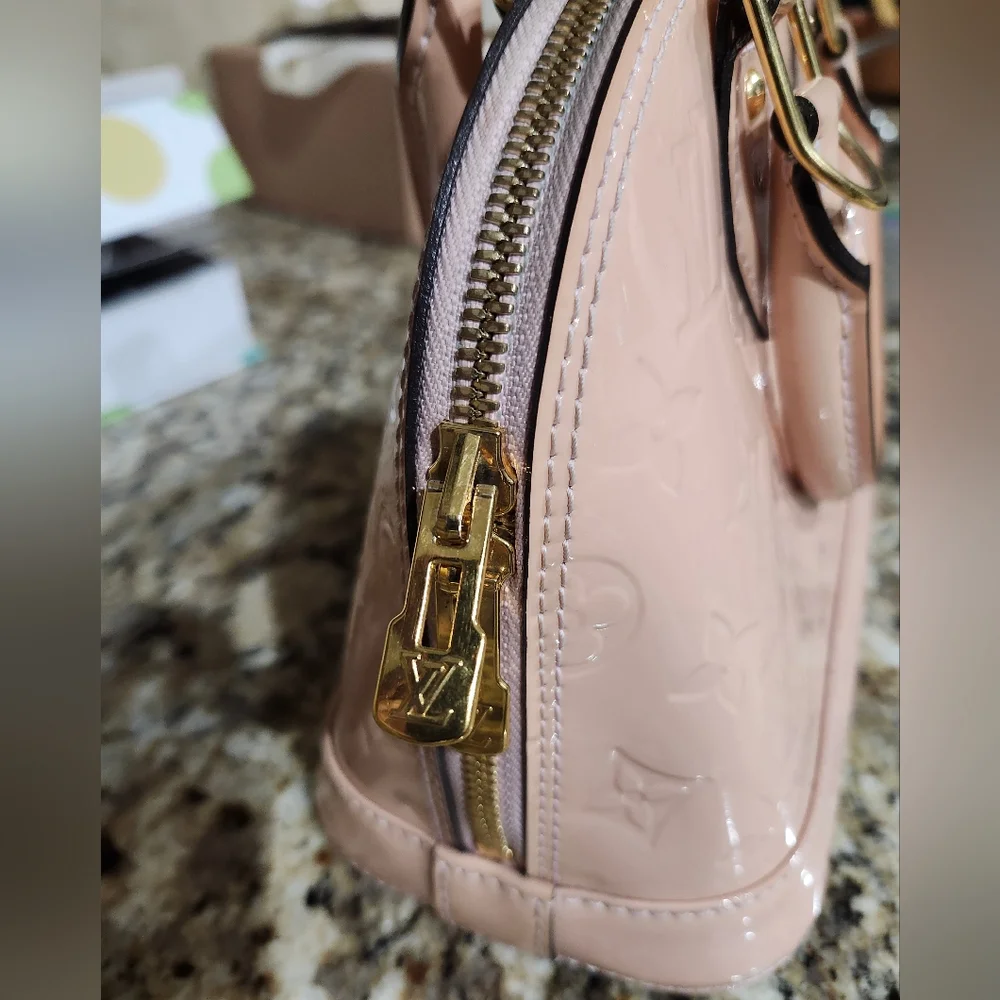 Louis Vuitton Pink Mini Bag with Structured Design and Metal Hardware - Picture 8 of 15